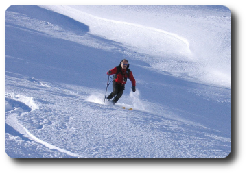 Sciata in neve fresca
